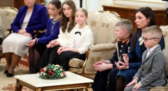 Семья офицера Росгвардии приняла участие во встрече с Президентом России в канун Рождества