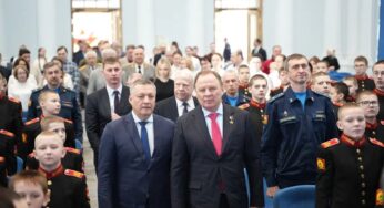 Герои России, легенды спорта и губернатор Кобзев побывали в гостях у иркутских суворовцев