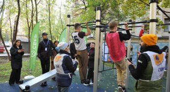 Сбер и РГГУ открыли воркаут площадку для студентов и преподавателей университета