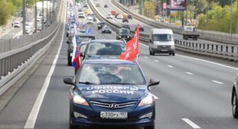 «ОФИЦЕРЫ РОССИИ» провели автопробег, приуроченный к 80-й годовщине Победы в Великой Отечественной войне